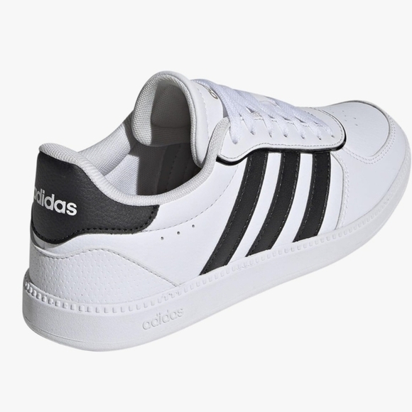 BNWT Adidas Women’s Breaknet Sleek Sneakers White Green Sz 8 Casual Tennis Y2K - Picture 6 of 11